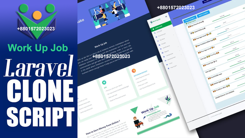 WorkUpJob Clone Laravel PHP Script